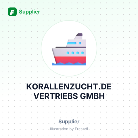 KORALLENZUCHT.DE VERTRIEBS GMBH – summary card, no photo uploaded yet