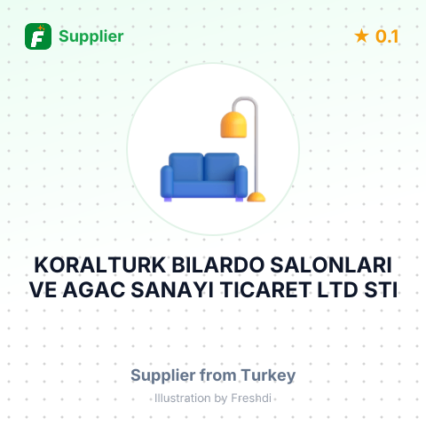KORALTURK BILARDO SALONLARI VE AGAC SANAYI TICARET LTD STI – summary card, no photo uploaded yet