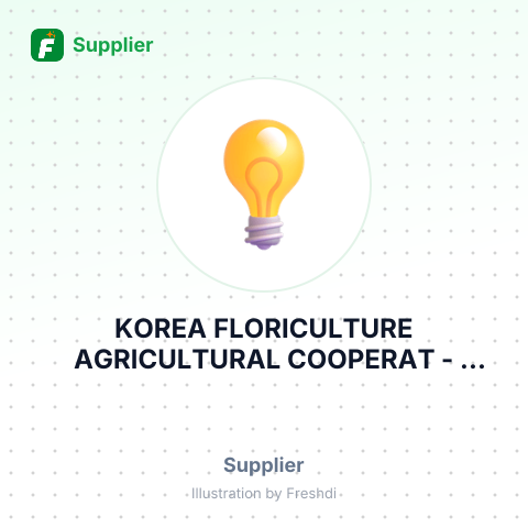 KOREA FLORICULTURE AGRICULTURAL COOPERAT – summary card, no photo uploaded yet