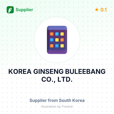 KOREA GINSENG BULEEBANG CO., LTD. – summary card, no photo uploaded yet