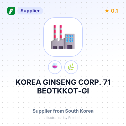 KOREA GINSENG CORP. 71, BEOTKKOT-GI – summary card, no photo uploaded yet