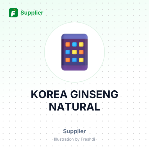 KOREA GINSENG NATURAL – summary card, no photo uploaded yet