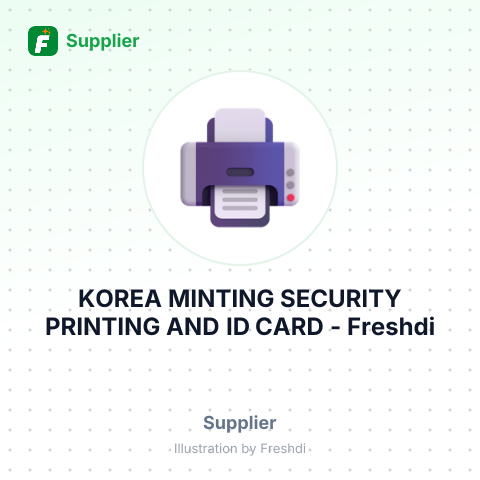 KOREA MINTING SECURITY PRINTING AND ID CARD – summary card, no photo uploaded yet