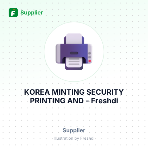 KOREA MINTING SECURITY PRINTING AND – summary card, no photo uploaded yet