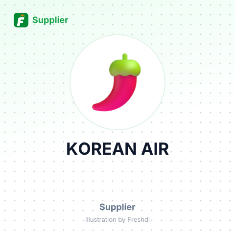 KOREAN AIR – summary card, no photo uploaded yet