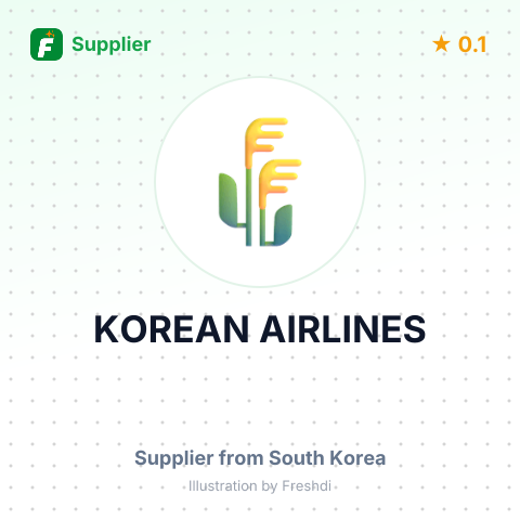 KOREAN AIRLINES – summary card, no photo uploaded yet