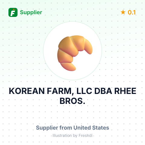 KOREAN FARM, LLC DBA RHEE BROS. – summary card, no photo uploaded yet