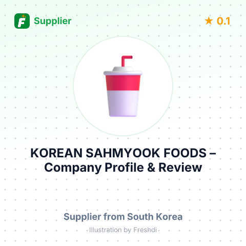 KOREAN SAHMYOOK FOODS – summary card, no photo uploaded yet