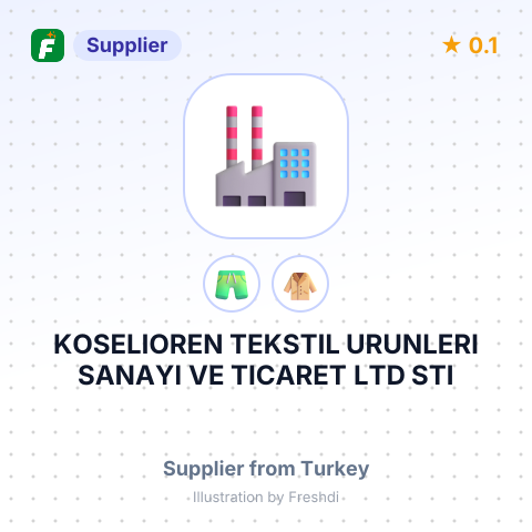 KOSELIOREN TEKSTIL URUNLERI SANAYI VE TICARET LTD STI – summary card, no photo uploaded yet