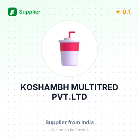 KOSHAMBH MULTITRED PVT.LTD – summary card, no photo uploaded yet