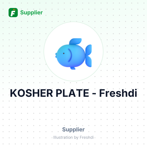 KOSHER PLATE – summary card, no photo uploaded yet