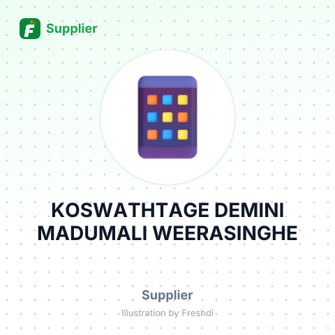 KOSWATHTAGE DEMINI MADUMALI WEERASINGHE – summary card, no photo uploaded yet