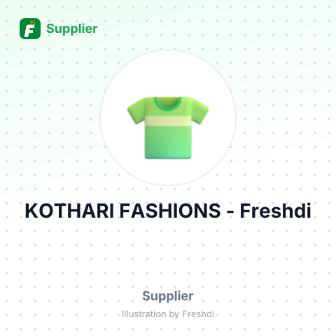 KOTHARI FASHIONS – summary card, no photo uploaded yet