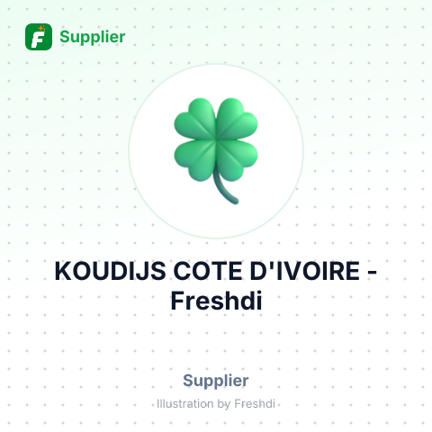 KOUDIJS COTE D'IVOIRE – summary card, no photo uploaded yet