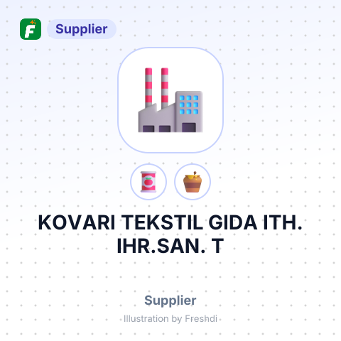 KOVARI TEKSTIL GIDA ITH. IHR.SAN. T – summary card, no photo uploaded yet