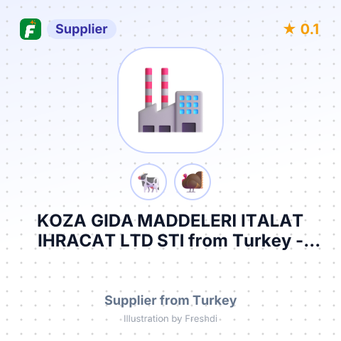 KOZA GIDA MADDELERI ITALAT IHRACAT LTD STI – summary card, no photo uploaded yet