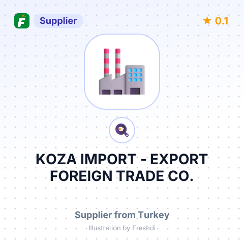 KOZA IMPORT - EXPORT FOREIGN TRADE CO. – summary card, no photo uploaded yet