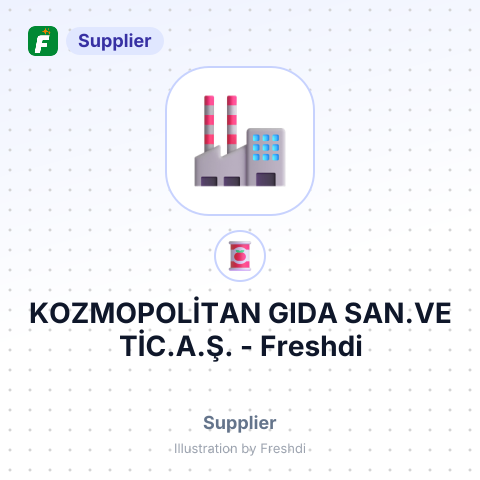 KOZMOPOLİTAN GIDA SAN.VE TİC.A.Ş. – summary card, no photo uploaded yet
