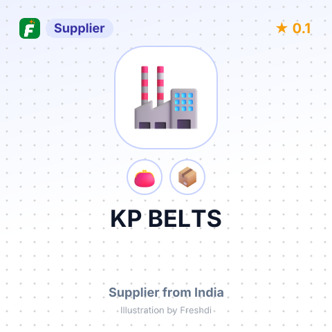 KP BELTS – summary card, no photo uploaded yet