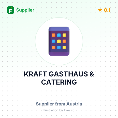 KRAFT GASTHAUS & CATERING – summary card, no photo uploaded yet