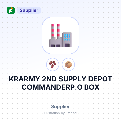 KRARMY 2ND SUPPLY DEPOT COMMANDERP.O BOX – summary card, no photo uploaded yet