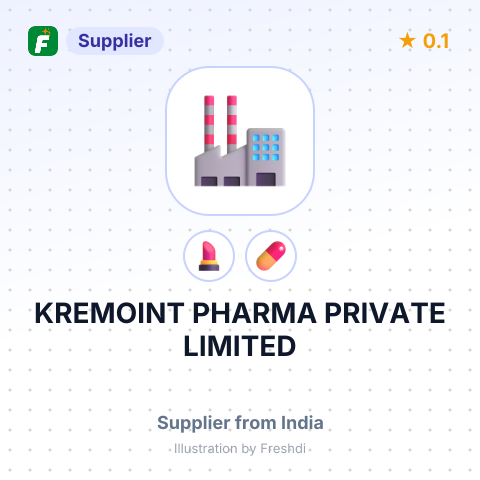KREMOINT PHARMA PRIVATE LIMITED – summary card, no photo uploaded yet