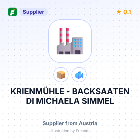 KRIENMÜHLE - BACKSAATEN DI MICHAELA SIMMEL – summary card, no photo uploaded yet