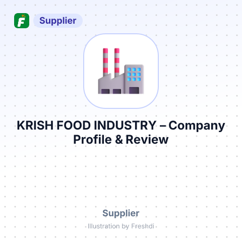 KRISH FOOD INDUSTRY – summary card, no photo uploaded yet