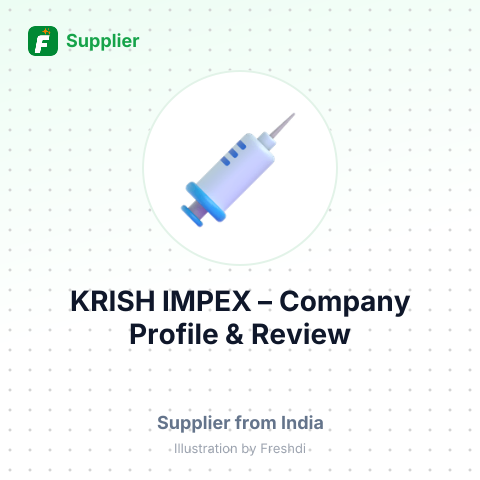 KRISH IMPEX – summary card, no photo uploaded yet