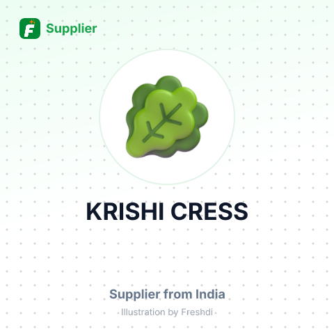 KRISHI CRESS – summary card, no photo uploaded yet