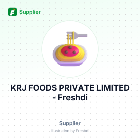 KRJ FOODS PRIVATE LIMITED – summary card, no photo uploaded yet