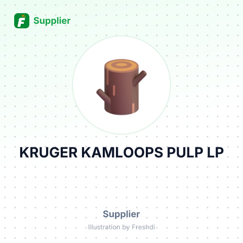 KRUGER KAMLOOPS PULP LP – summary card, no photo uploaded yet