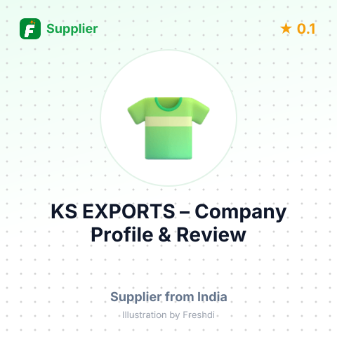 KS EXPORTS – summary card, no photo uploaded yet
