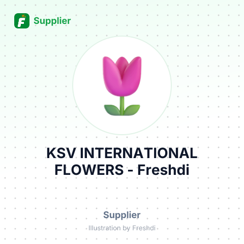 KSV INTERNATIONAL FLOWERS – summary card, no photo uploaded yet