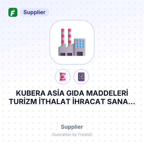 KUBERA ASİA GIDA MADDELERİ TURİZM İTHALAT İHRACAT SANAYİ VE TİCARET LİMİTED ŞİRKETİ – summary card, no photo uploaded yet