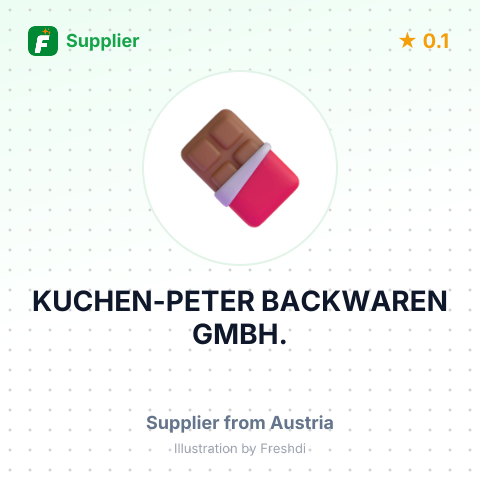 KUCHEN-PETER BACKWAREN GMBH. – summary card, no photo uploaded yet