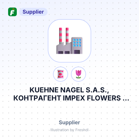 KUEHNE NAGEL S.A.S., КОНТРАГЕНТ IMPEX FLOWERS – summary card, no photo uploaded yet