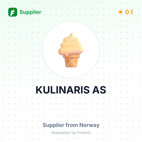 KULINARIS AS – summary card, no photo uploaded yet