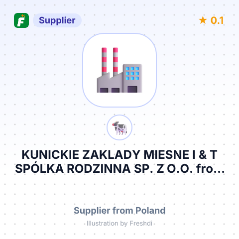 KUNICKIE ZAKLADY MIESNE I & T SPÓLKA RODZINNA SP. Z O.O. – summary card, no photo uploaded yet