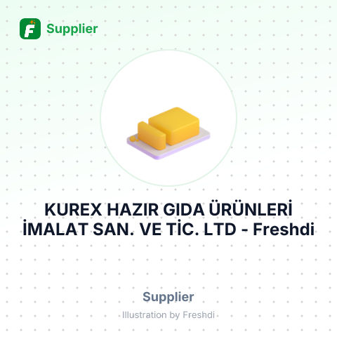 KUREX HAZIR GIDA ÜRÜNLERİ İMALAT SAN. VE TİC. LTD – summary card, no photo uploaded yet