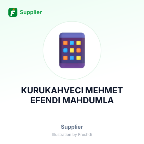 KURUKAHVECI MEHMET EFENDI MAHDUMLA – summary card, no photo uploaded yet