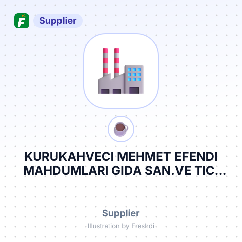 KURUKAHVECI MEHMET EFENDI MAHDUMLARI GIDA SAN.VE TIC. A.S – summary card, no photo uploaded yet