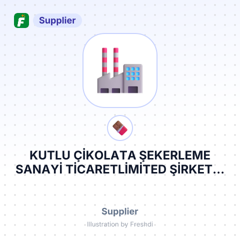 KUTLU ÇİKOLATA ŞEKERLEME SANAYİ TİCARETLİMİTED ŞİRKETİ – summary card, no photo uploaded yet