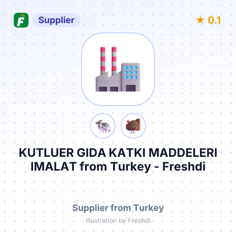KUTLUER GIDA KATKI MADDELERI IMALAT – summary card, no photo uploaded yet