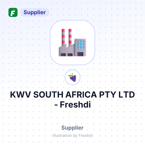 KWV SOUTH AFRICA PTY LTD – summary card, no photo uploaded yet