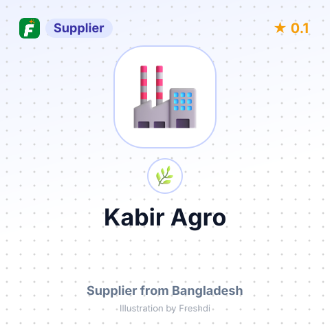 Kabir Agro  – summary card, no photo uploaded yet