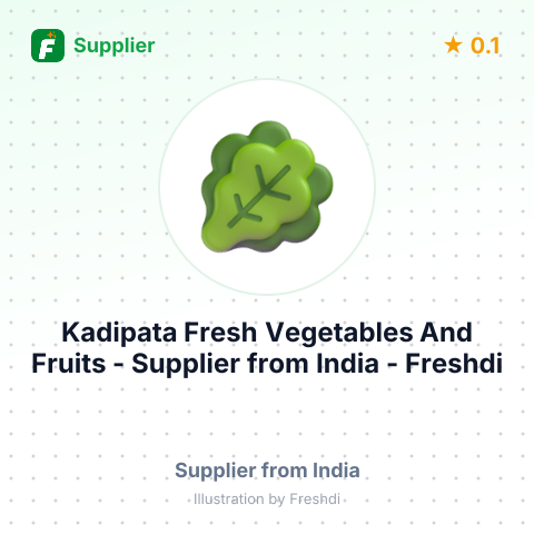Kadipata Fresh Vegetables And Fruits  – summary card, no photo uploaded yet