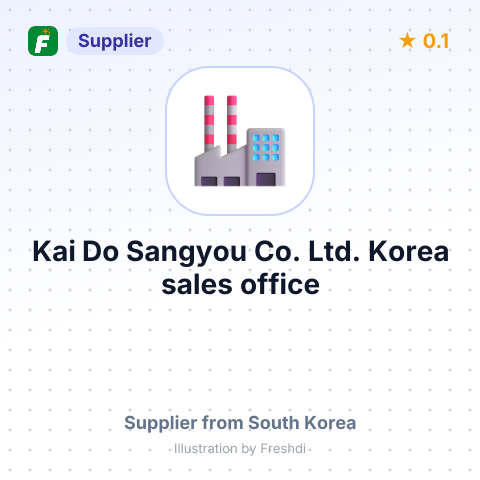 Kai Do Sangyou Co., Ltd. Korea sales office – summary card, no photo uploaded yet