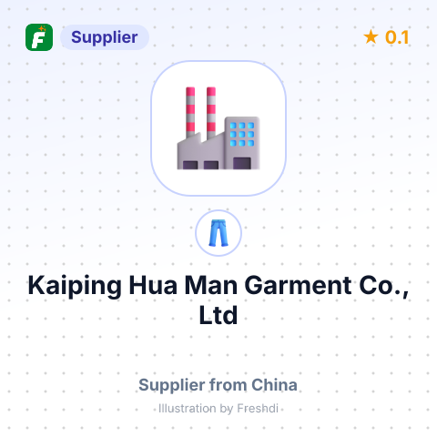 Kaiping Hua Man Garment Co., Ltd – summary card, no photo uploaded yet