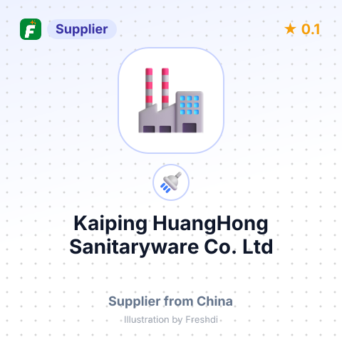 Kaiping HuangHong Sanitaryware Co.,Ltd – summary card, no photo uploaded yet